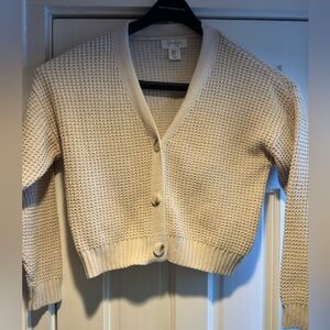 Jessica Simpson V-neck Cropped Cardigan Sweater